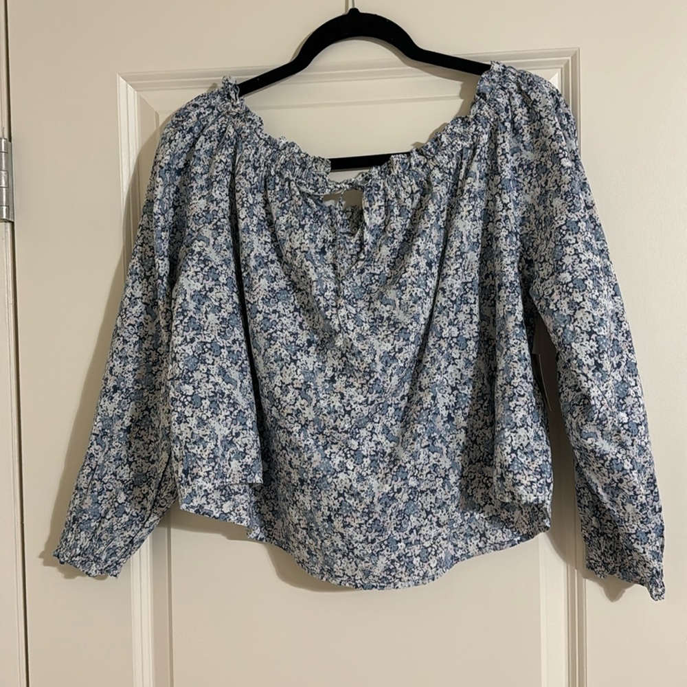 Arizona flowered off the shoulder top